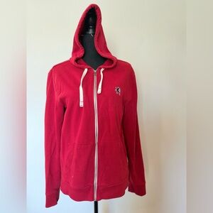 Express Red Men's zip up Hoodie Jacket
